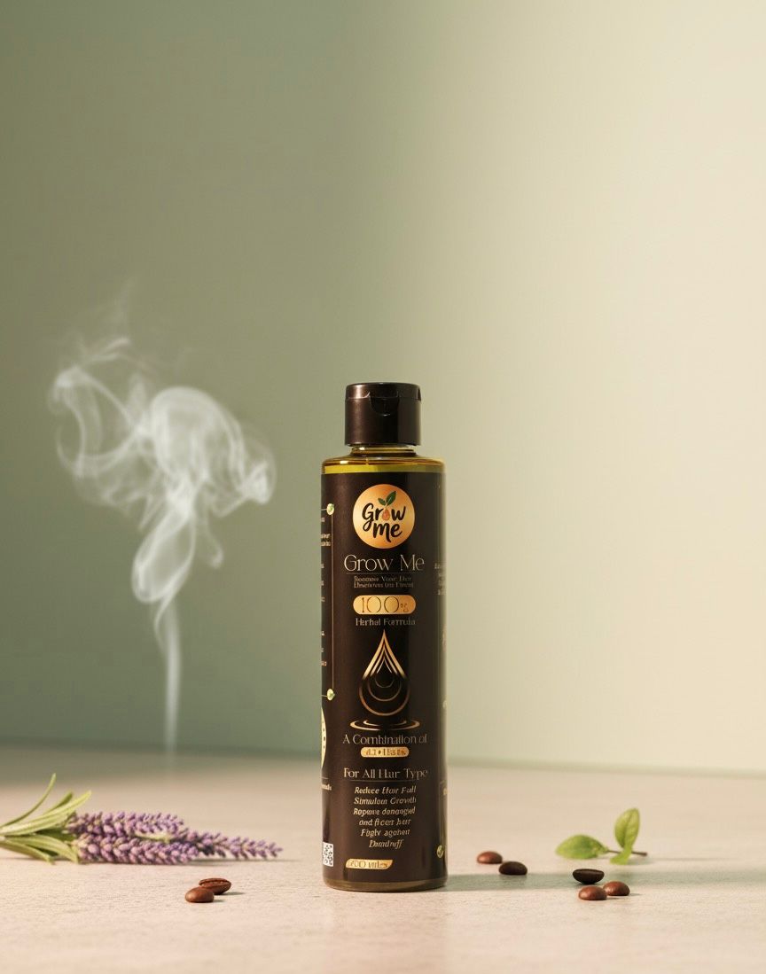 🌿 Grow Me Herbal Hair Oil – Powered by 40+ Natural Herbs for Ultimate Hair Growth