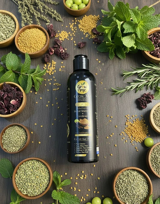 🌿 Herbal Hair Growth Shampoo – Grow Me with 20+ Natural Herbs for Ultimate Hair Growth